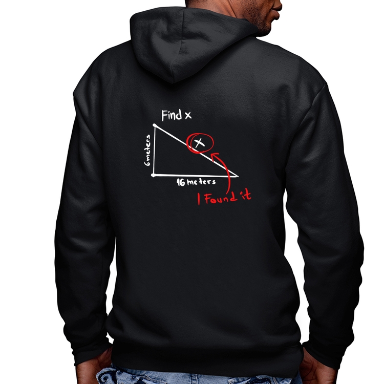 Blusa Moletom Find The X Masculina com Capuz e Zíper