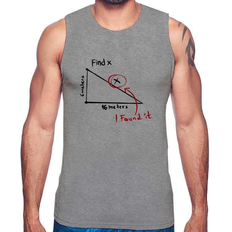 Regata Find The X - Cinza