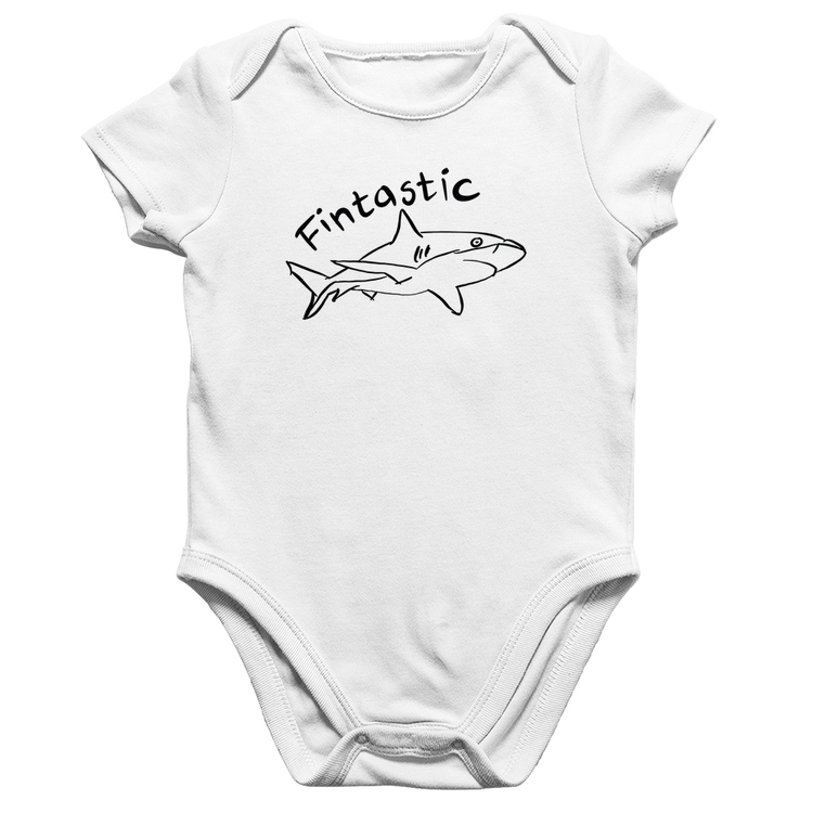 Body Bebê Algodão Fintastic - Branco