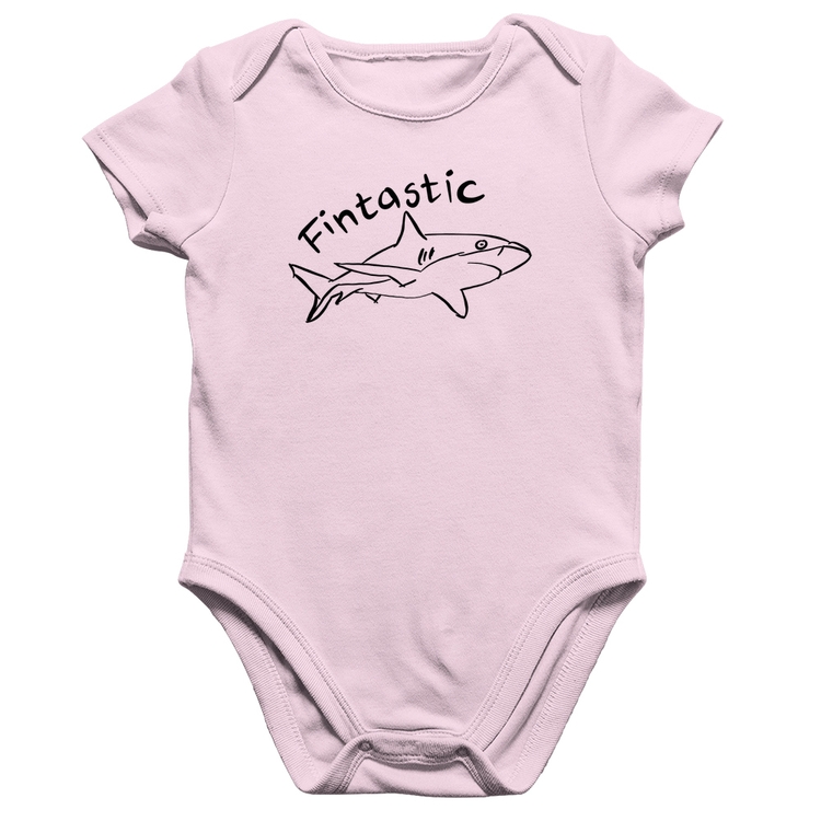 Body Bebê Algodão Fintastic - Rosa Bebê