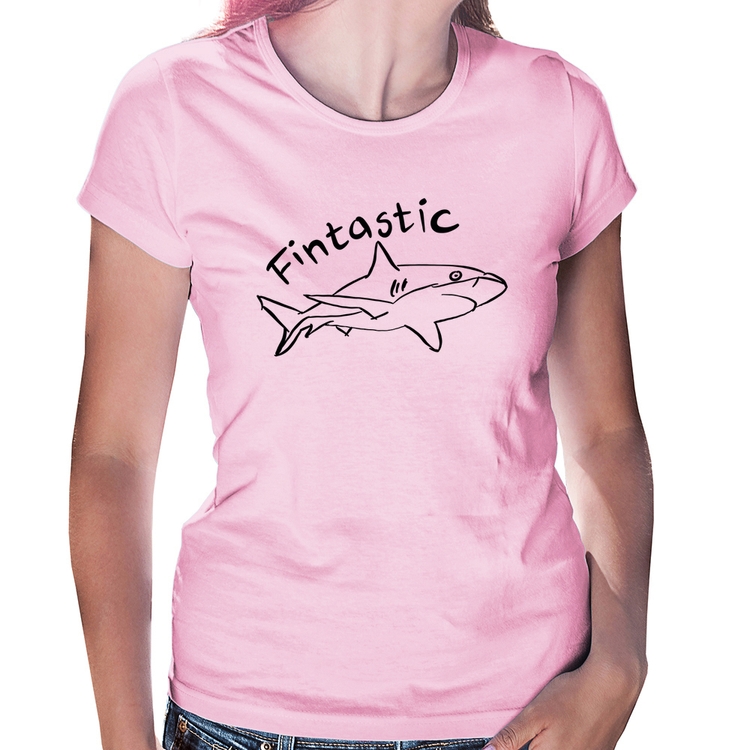 Baby Look Fintastic - Rosa Bebê