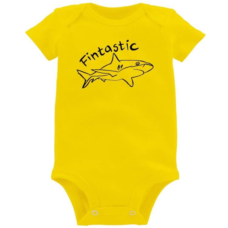 Body Bebê Fintastic - Amarelo