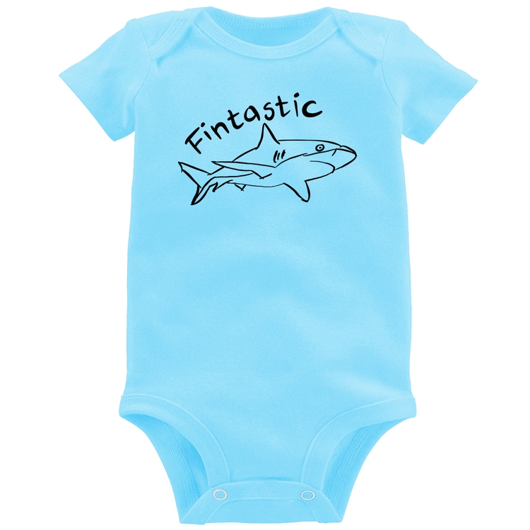Body Bebê Fintastic - Azul Bebê