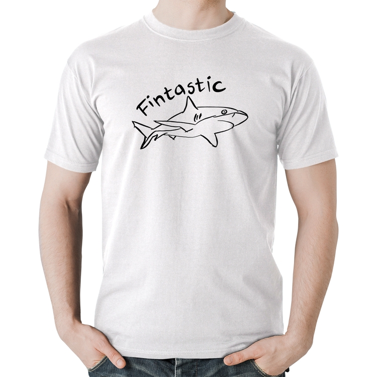 Camiseta Algodão Fintastic - Branca