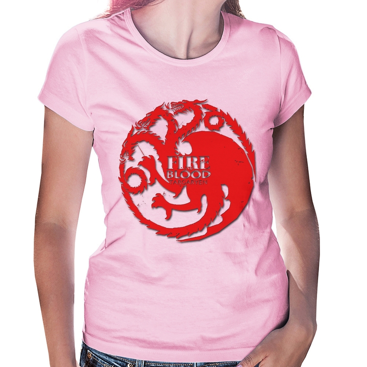 Baby Look Fire and Blood Targaryen - Rosa Bebê