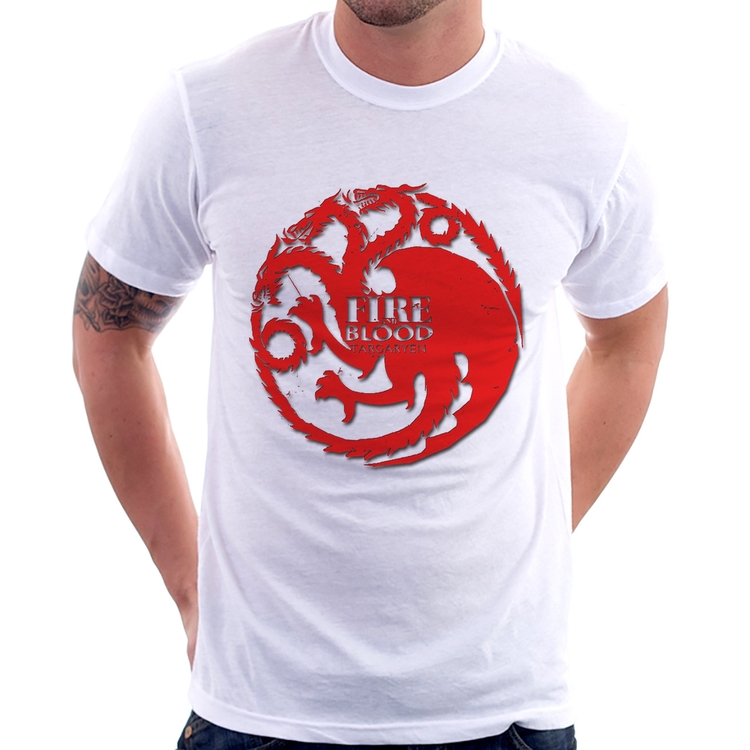 Camiseta Fire and Blood Targaryen