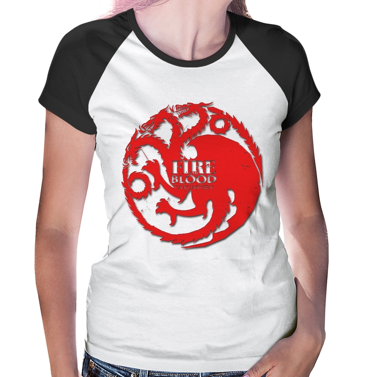 Baby Look Raglan Fire and Blood Targaryen