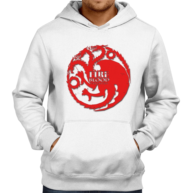 Moletom Fire and Blood Targaryen - Branco