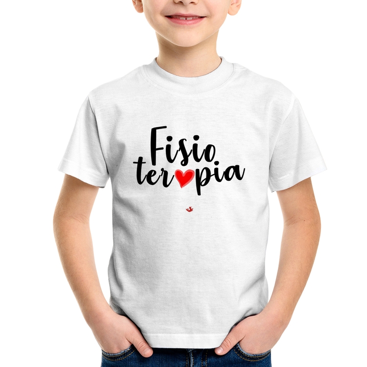 Camiseta Infantil Fisioterapia por amor