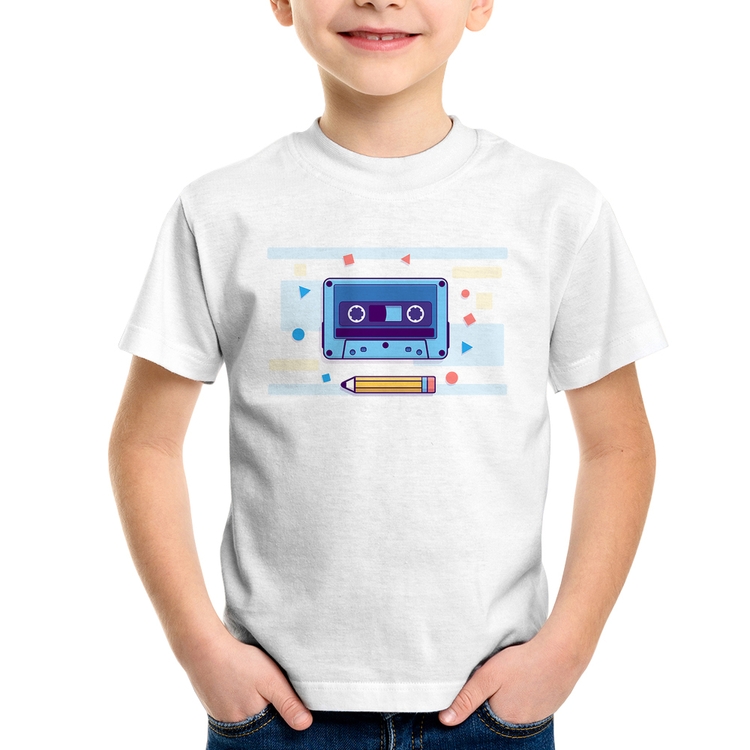 Camiseta Infantil Fita Cassete