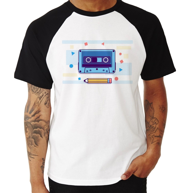 Camiseta Raglan Fita Cassete