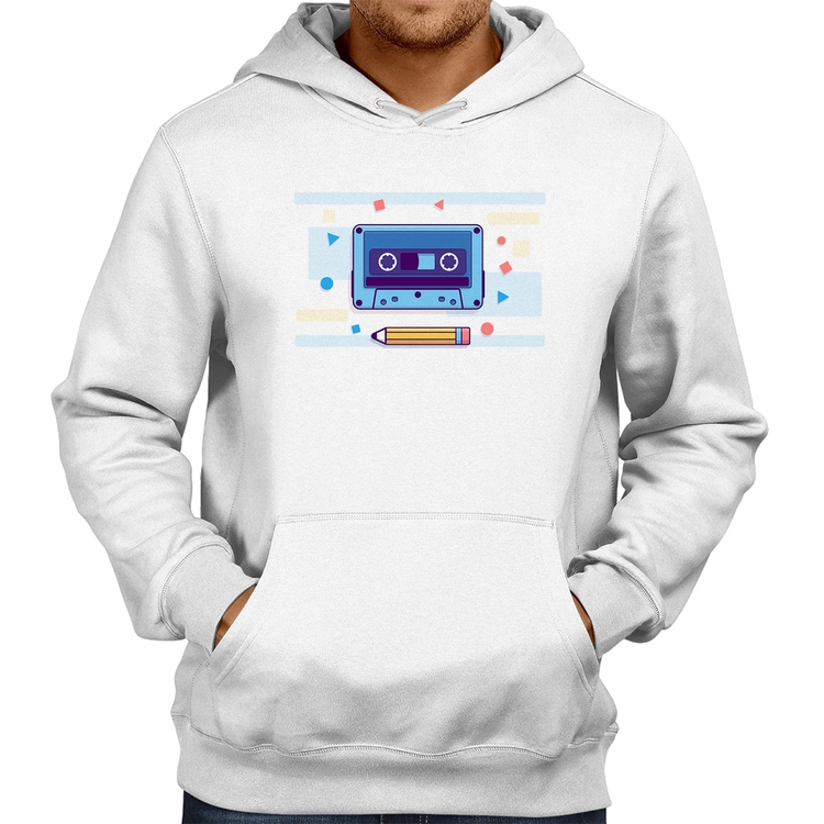 Moletom Fita Cassete - Branco