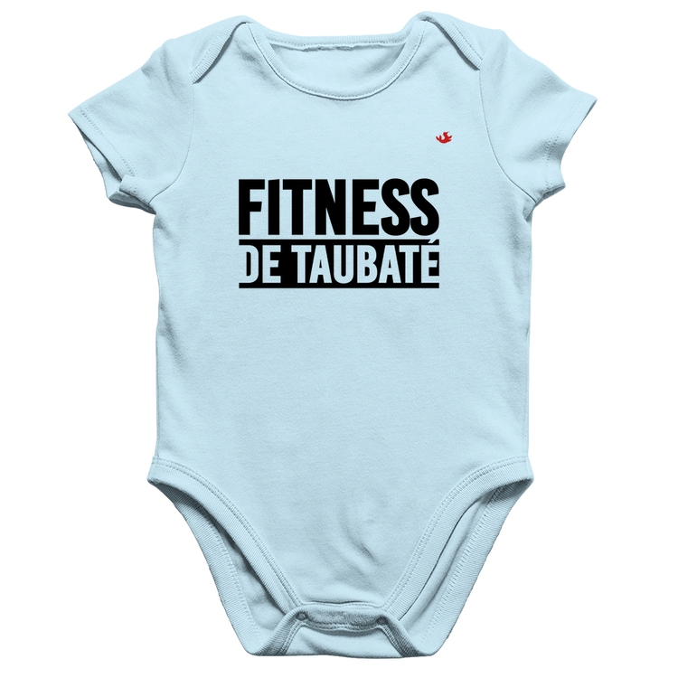 Body Bebê Algodão Fitness de Taubaté - Azul Bebê