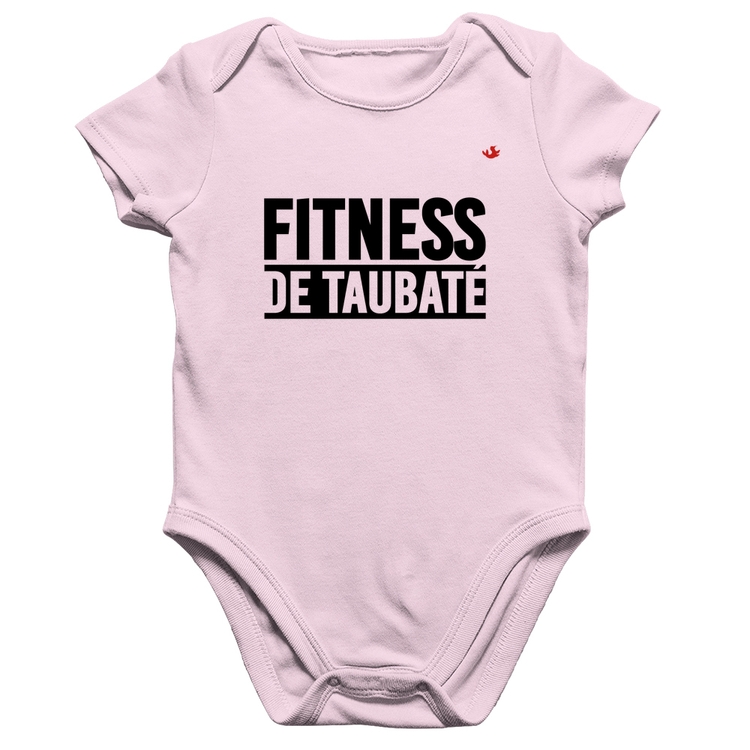 Body Bebê Algodão Fitness de Taubaté - Rosa Bebê