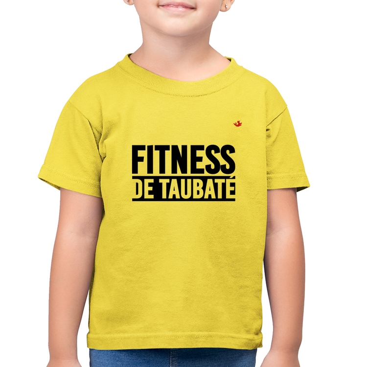 Camiseta Algodão Infantil Fitness de Taubaté - Amarelo Canário