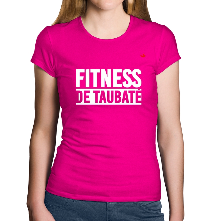 Baby Look Algodão Fitness de Taubaté - Rosa