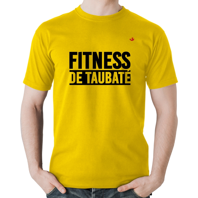 Camiseta Algodão Fitness de Taubaté - Amarela