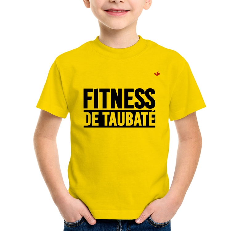 Camiseta Infantil Fitness de Taubaté - Amarela