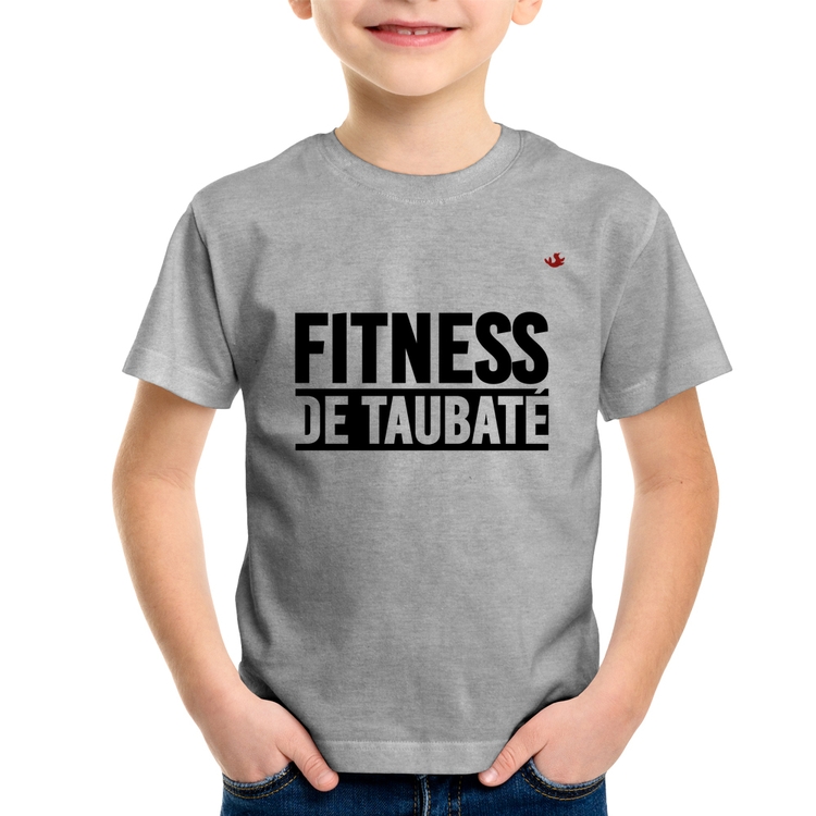 Camiseta Infantil Fitness de Taubaté - Cinza