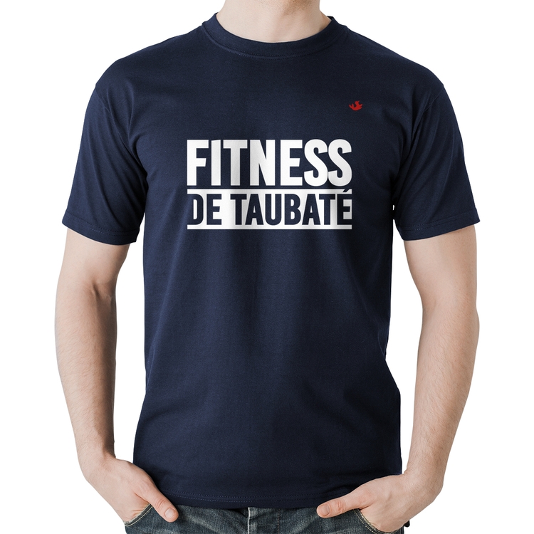 Camiseta Algodão Fitness de Taubaté - Marinho