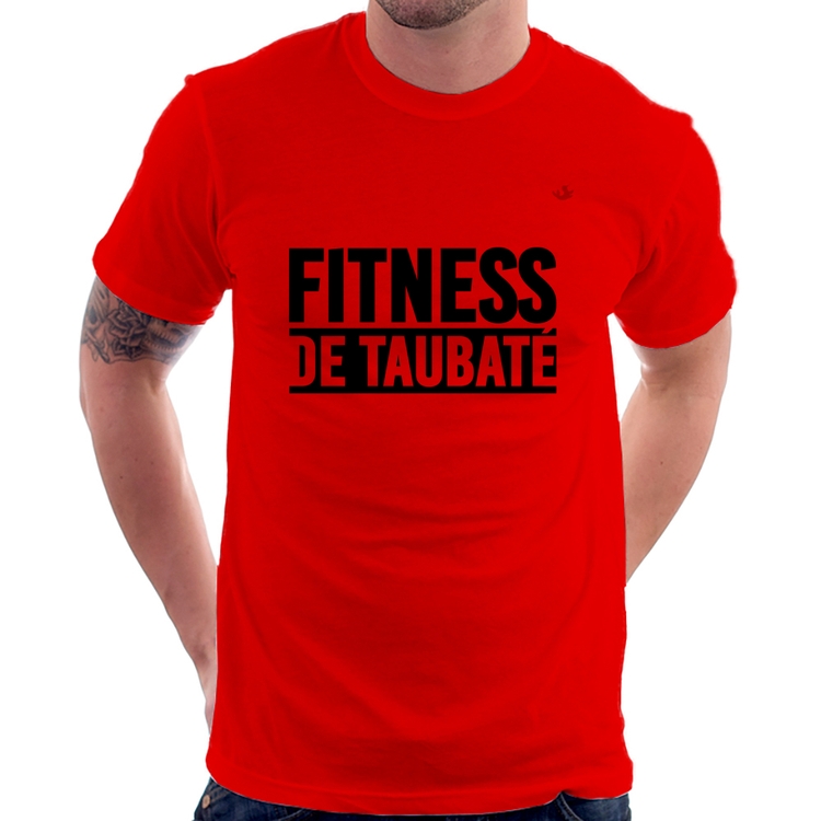 Camiseta Fitness de Taubaté - Vermelha