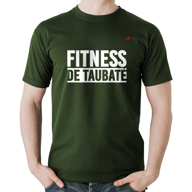 Camiseta Algodão Fitness de Taubaté - Musgo