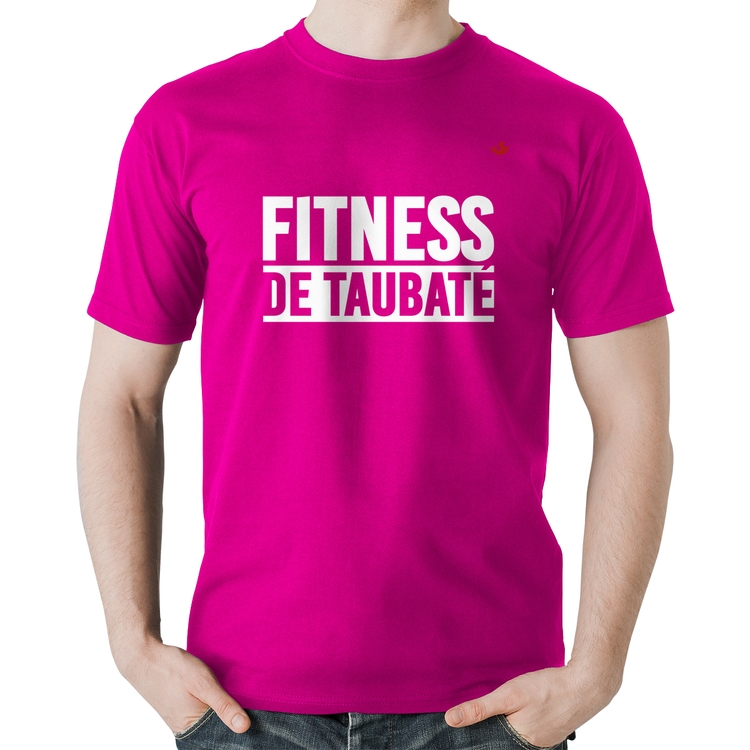 Camiseta Algodão Fitness de Taubaté - Rosa