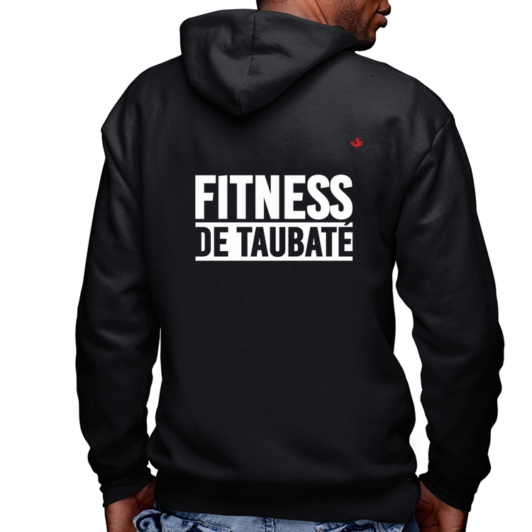 Blusa Moletom Fitness de Taubaté Masculina com Capuz e Zíper