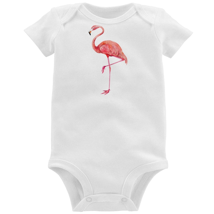 Body Bebê Flamingo