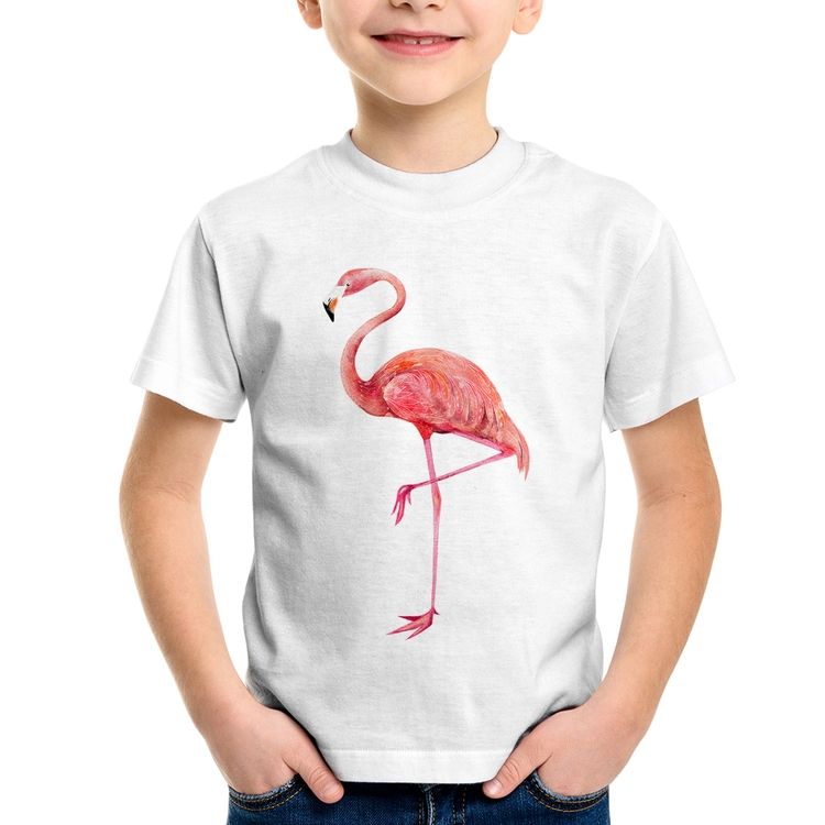 Camiseta Infantil Flamingo