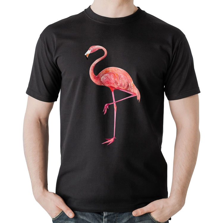 Camiseta Algodão Flamingo