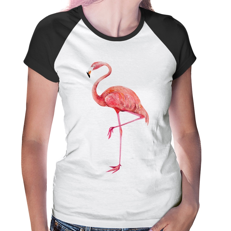 Baby Look Raglan Flamingo