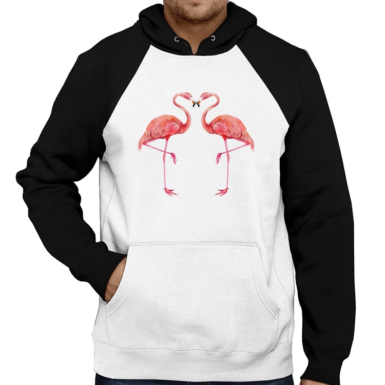 Moletom Flamingos coração