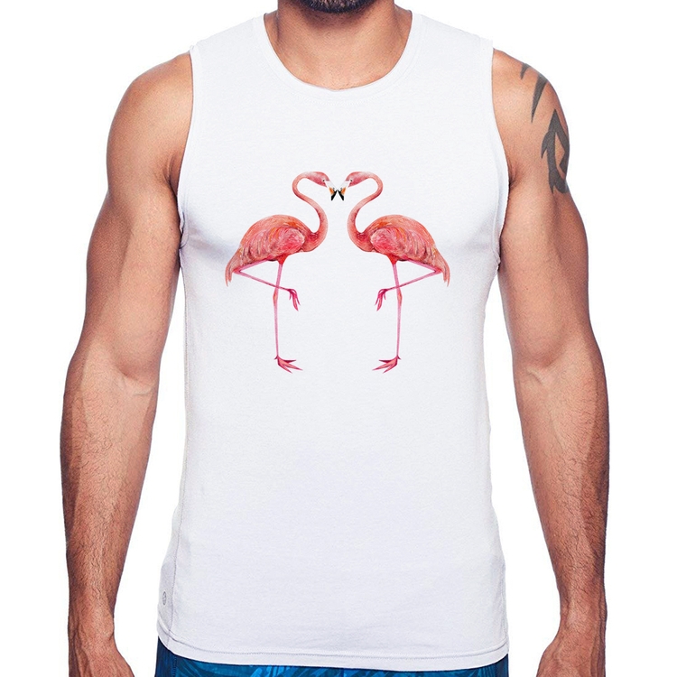 Regata Flamingos coração