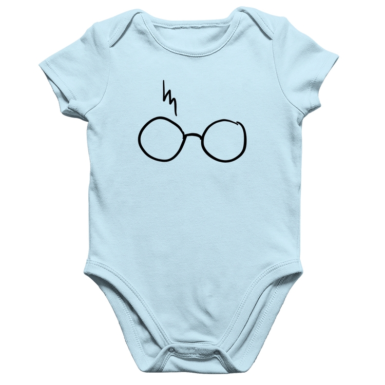 Body Bebê Algodão Flash Sunglasses - Azul Bebê