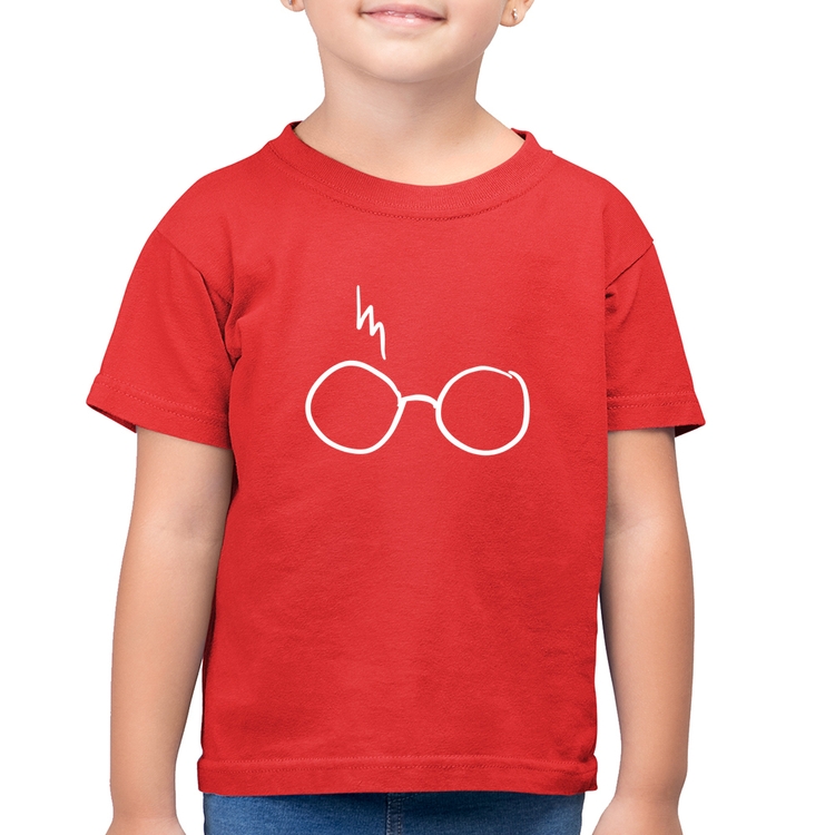 Camiseta Algodão Infantil Flash Sunglasses - Vermelha