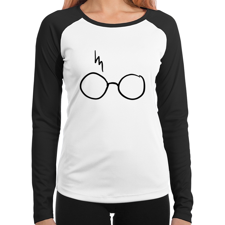 Baby Look Raglan Flash Sunglasses Manga Longa