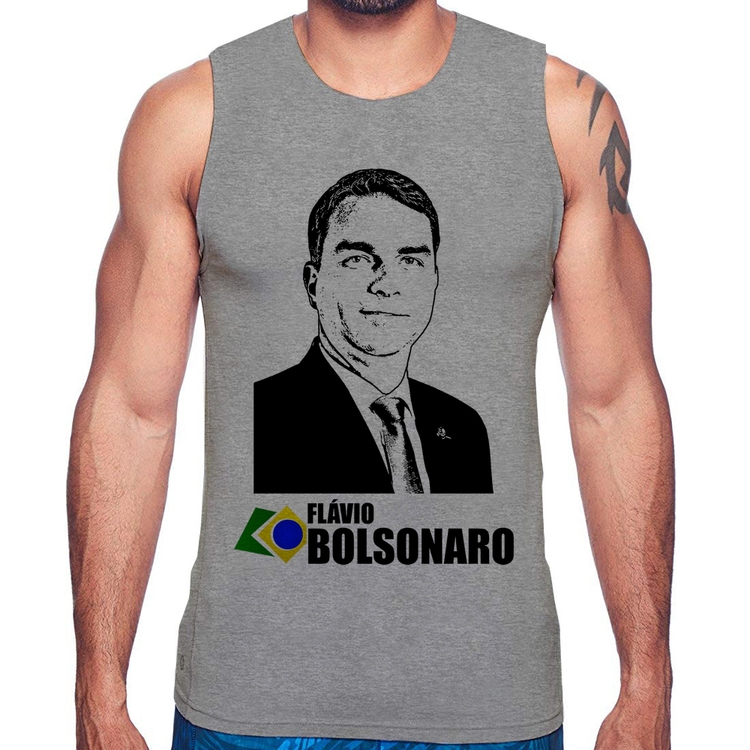 Regata Flávio Bolsonaro 2026 - Cinza