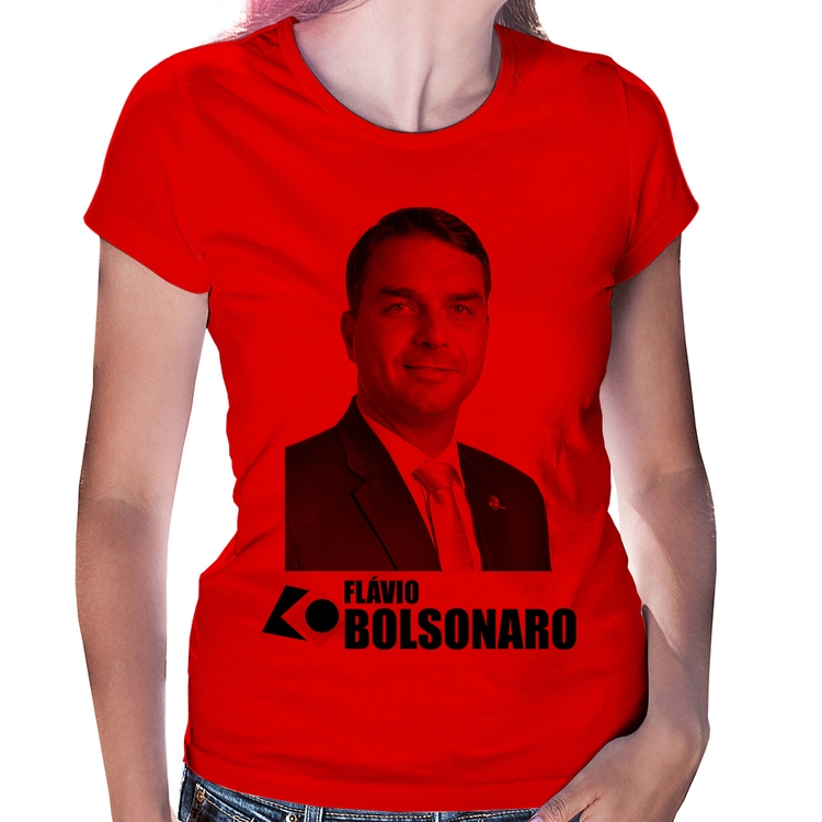 Baby Look Flávio Bolsonaro - Vermelha