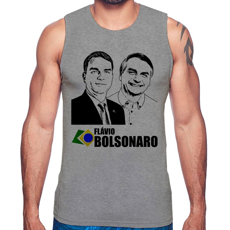 Regata Flávio e Jair Bolsonaro 2026 - Cinza