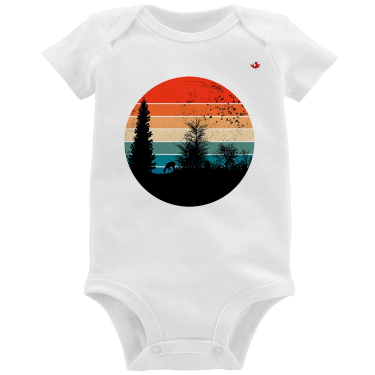 Body Bebê Floresta Vintage Sunset
