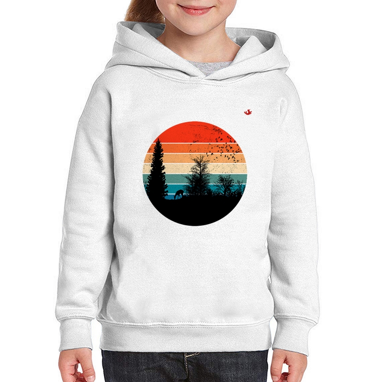 Moletom Infantil Floresta Vintage Sunset