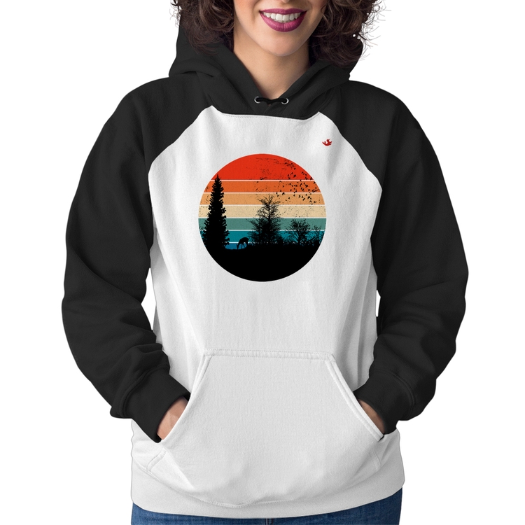 Moletom Feminino Floresta Vintage Sunset