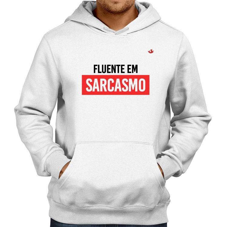 Moletom Fluente em sarcasmo - Branco