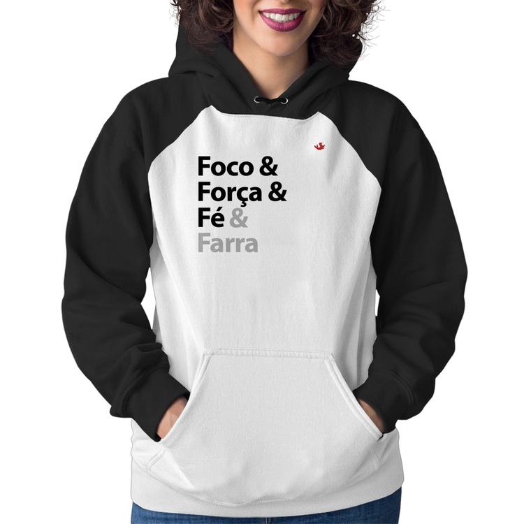 Moletom Feminino Foco & Força & Fé & Farra