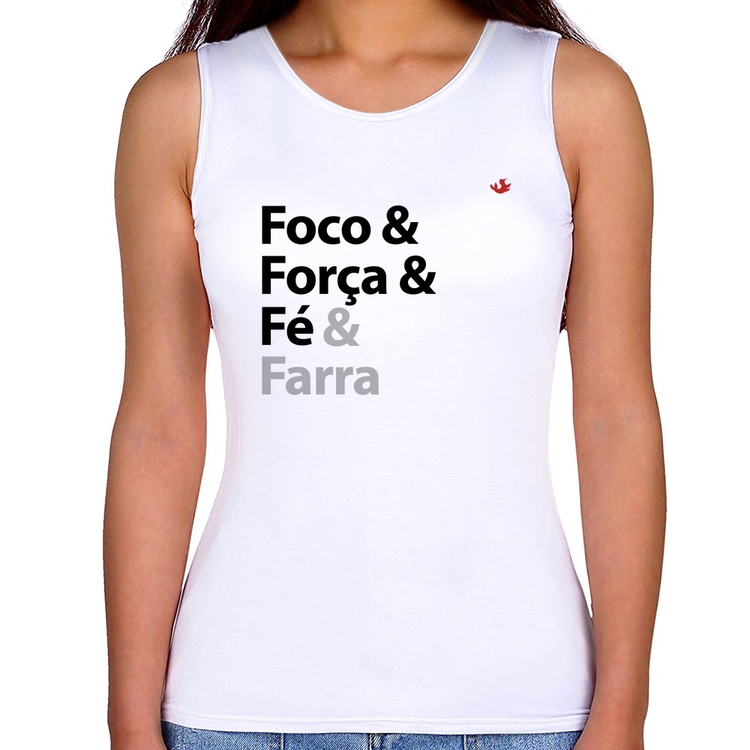Regata Feminina Foco & Força & Fé & Farra