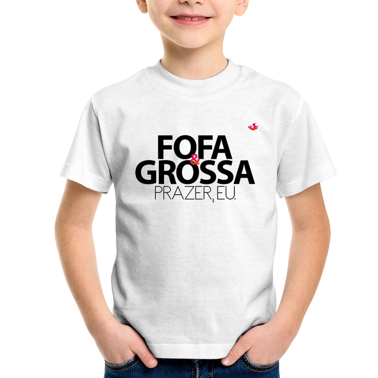 Camiseta Infantil Fofa e grossa
