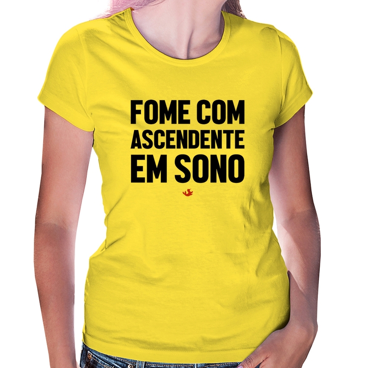 Baby Look Fome com ascendente em sono - Amarela