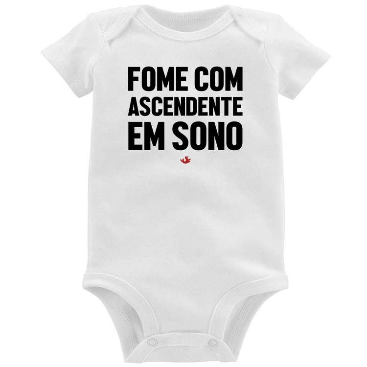 Body Bebê Fome com ascendente em sono