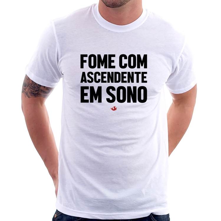 Camiseta Fome com ascendente em sono